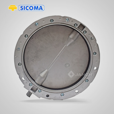 Aluminum Alloy Butterfly Valves For Cement Silo Hopper Pneumatic Drive And ODM Support