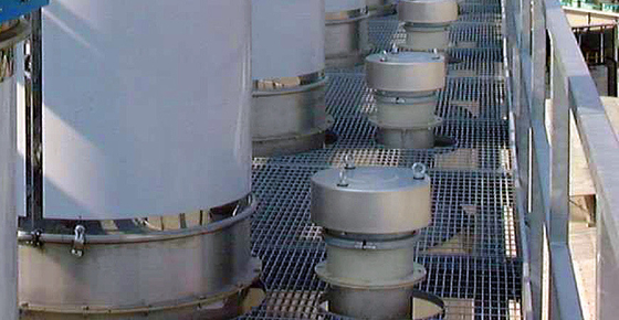 Gravity Explosion Automatic Silo Top Pressure Relief Valves White For Cement Tank