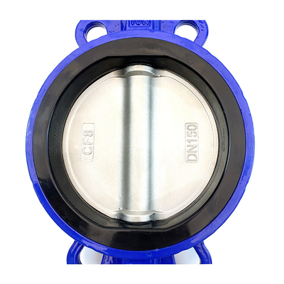 Water And Sewage Media Pneumatic Butterfly Valve DN50-400mm With Pneumatic Actuator
