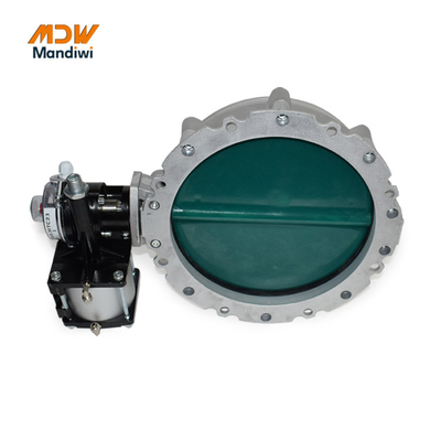 350mm Port Size Pneumatic Powder Butterfly Valve For Batching Plants Cement Media
