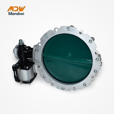 350mm Port Size Pneumatic Powder Butterfly Valve For Batching Plants Cement Media