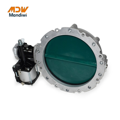 350mm Port Size Pneumatic Powder Butterfly Valve For Batching Plants Cement Media