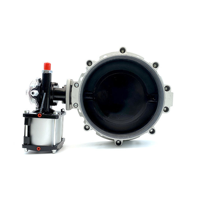 Flange Connection Aluminum Butterfly Valves DN250 Pneumatic For Cement Silo