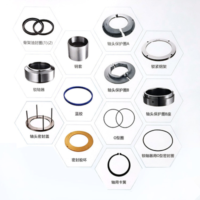 Concrete Mixer Spare Parts Shaft End Sealing Components For Sicoma MAO3.0 Series