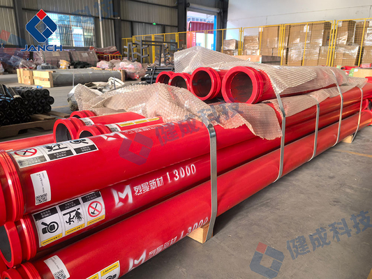 DN125 Double Layer Concrete Pump Pipes For Sany Putzmeister Zoomlion Trailer Pump
