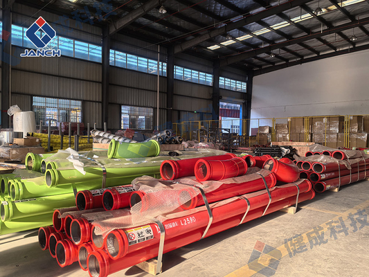 DN125 Double Layer Concrete Pump Pipes For Sany Putzmeister Zoomlion Trailer Pump