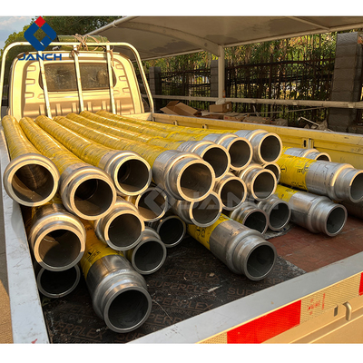 Mortar Plaster Concrete Pump Rubber Hose 85 Bar 125mm Diameter With Single Or Double End Coupling