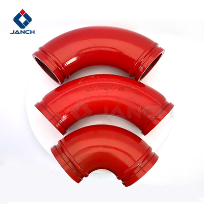Double Layer Alloy Concrete Pump Elbow For Putzmeister Zoomlion Schwing Concrete Truck Pumps