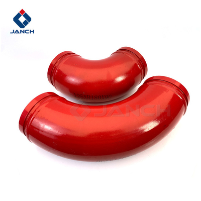 Double Layer Alloy Concrete Pump Elbow For Putzmeister Zoomlion Schwing Concrete Truck Pumps