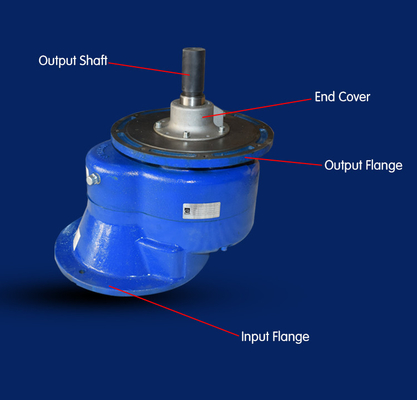 เครื่องลดเครื่องยนต์ชนิด Flange 323mm Output กับ shaft และน้ํามัน Seal