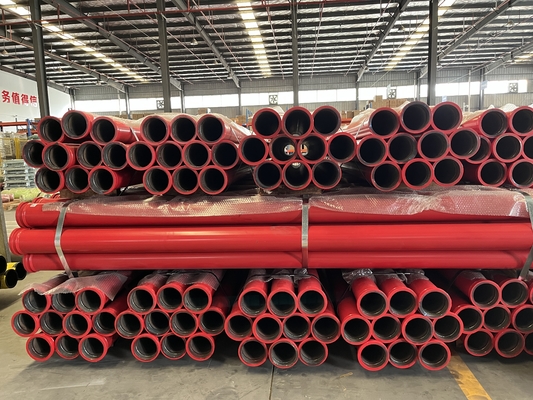 Concrete pump pipes Single layer 4.5mm thickness