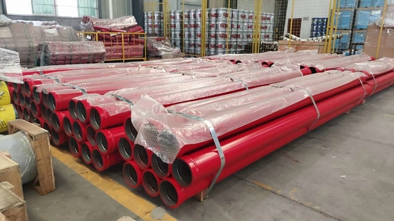 Concrete pump pipes Single layer 4.5mm thickness
